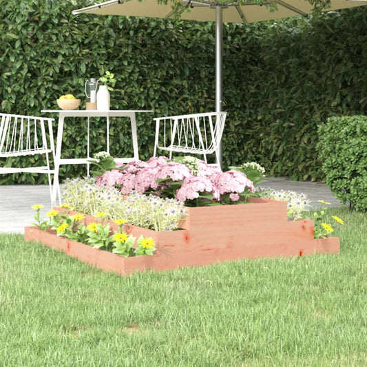 Utendørs Blomsterkasse Plantekasse Tre 110x110x27 cm heltre douglasgran