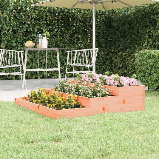 Utendørs Blomsterkasse Plantekasse Tre 107x107x27 cm heltre douglasgran
