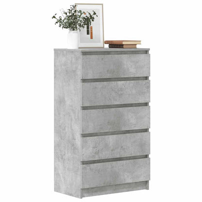 Kommode Betonggrå 60x36x103 cm