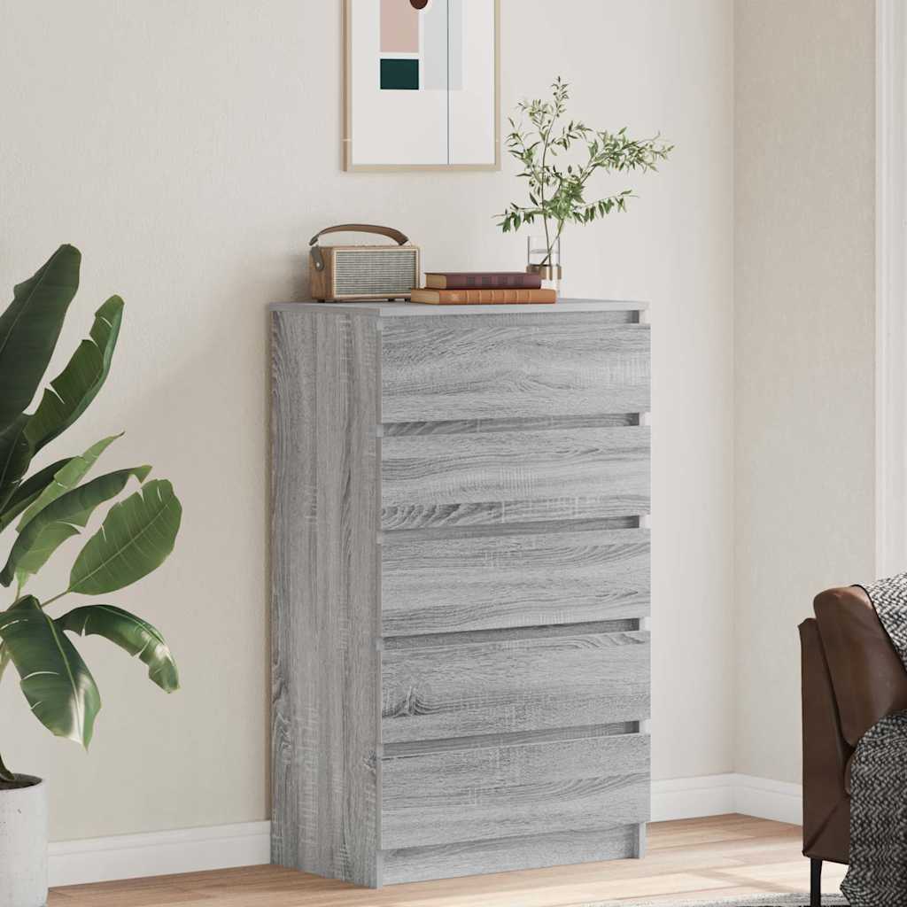 Kommode Sonoma Grå 60x36x103 cm