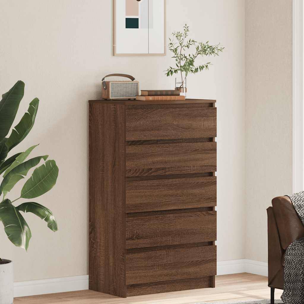 Kommode Brun Eik 60x36x103 cm