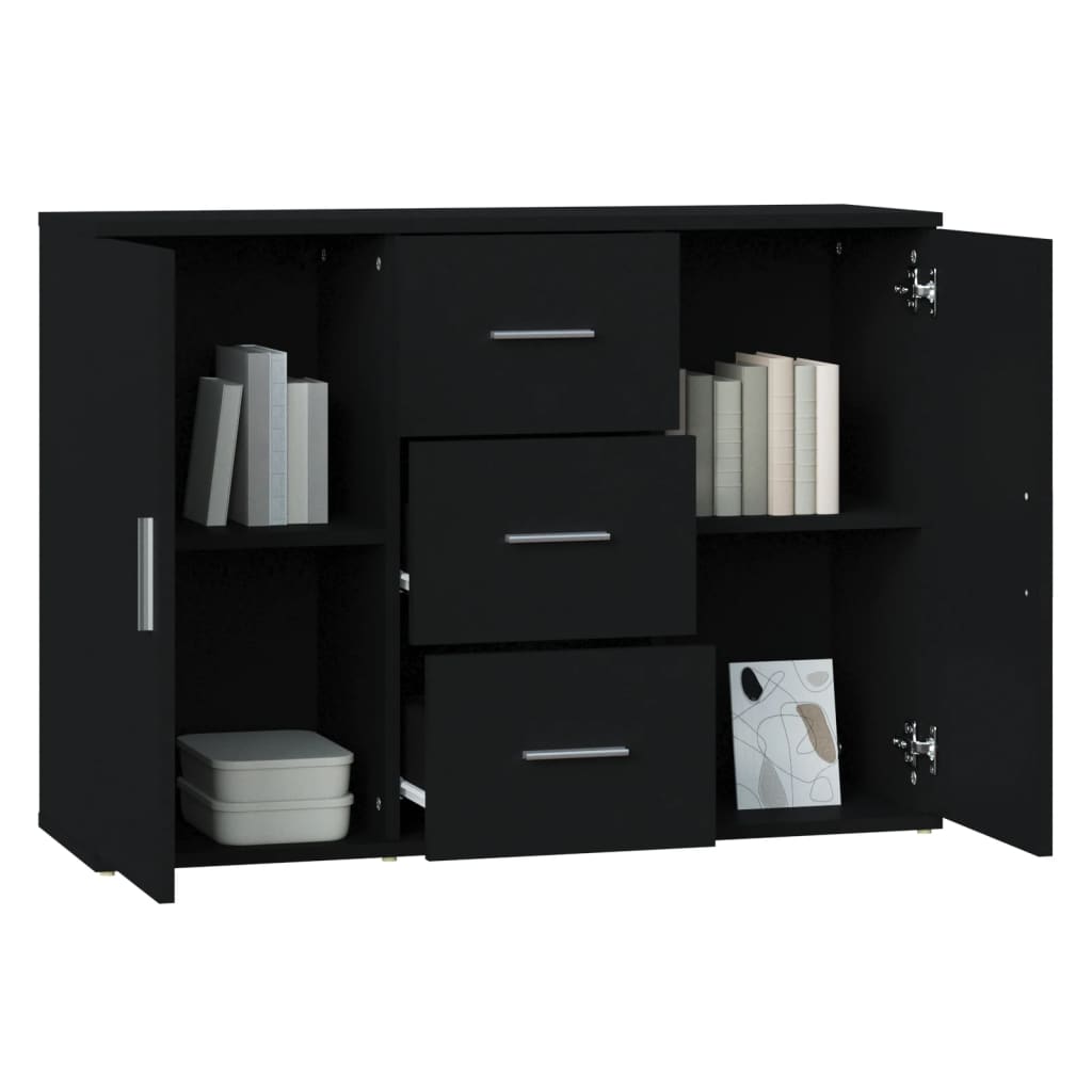 Skjenk Svart 91x29,5x65 cm