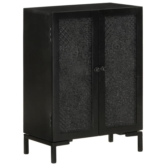 Skjenk Svart 55x30x77 cm heltre mango