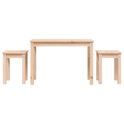 Sidebord Tre Stablebare 3 stk heltre furu