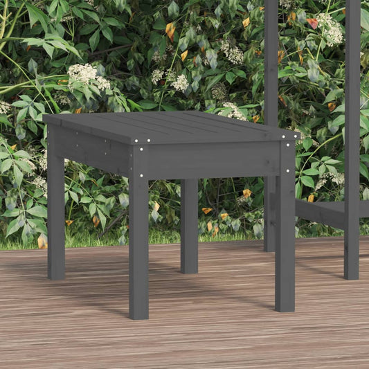 Hagebenk Tre grå 80x44x45 cm heltre furu