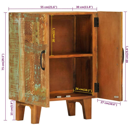Skap Tre 55x30x75 cm gjenvunnet heltre