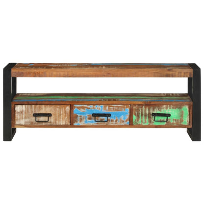 TV-Møbel Tre TV-benk 120x30x45 cm gjenvunnet heltre