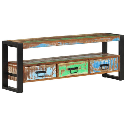 TV-Møbel Tre TV-benk 120x30x45 cm gjenvunnet heltre