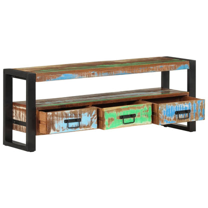 TV-Møbel Tre TV-benk 120x30x45 cm gjenvunnet heltre