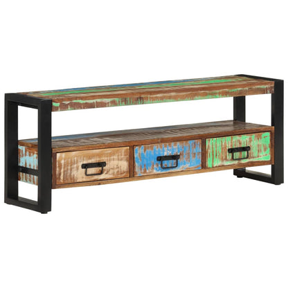 TV-Møbel Tre TV-benk 120x30x45 cm gjenvunnet heltre