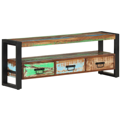 TV-Møbel Tre TV-benk 120x30x45 cm gjenvunnet heltre