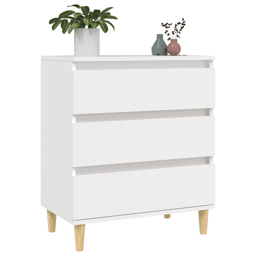 Kommode Hvit 60x35x70 cm