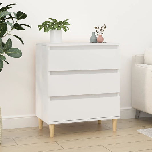Kommode Hvit 60x35x70 cm