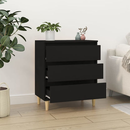 Kommode Svart 60x35x70 cm