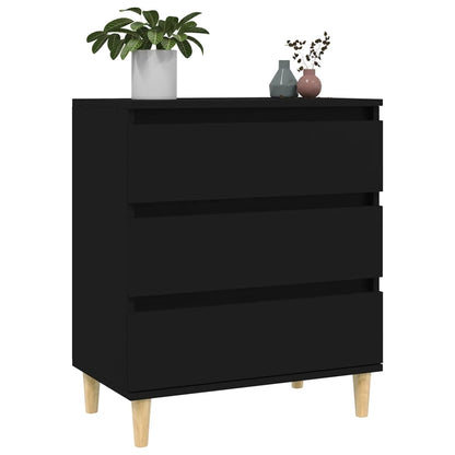 Kommode Svart 60x35x70 cm