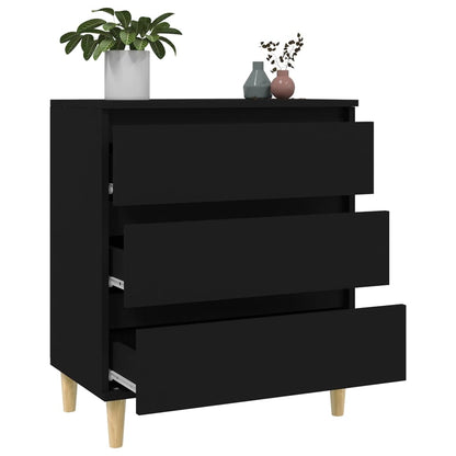 Kommode Svart 60x35x70 cm