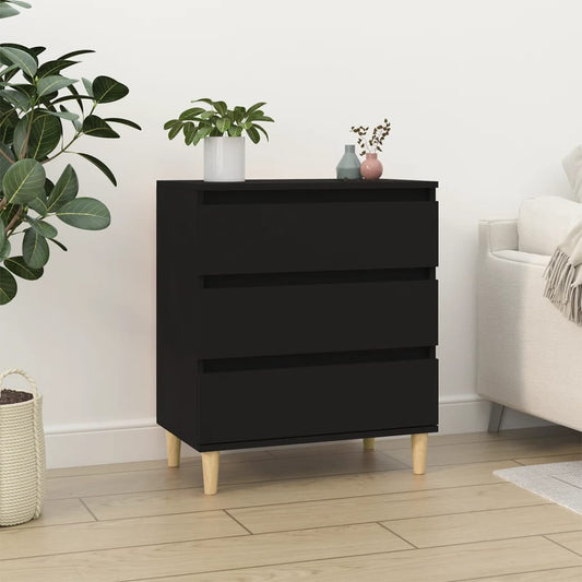 Kommode Svart 60x35x70 cm