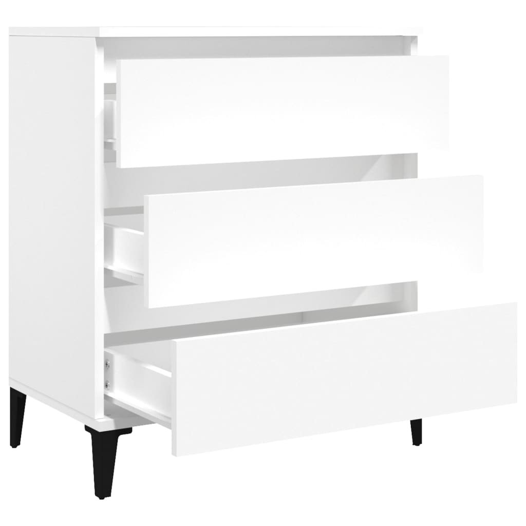 Kommode Hvit 60x35x70 cm