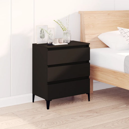 Kommode Svart 60x35x70 cm