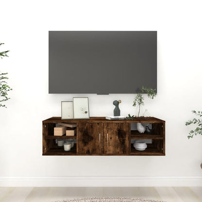 Vegghylle Røkt Eik 102x30x29 cm