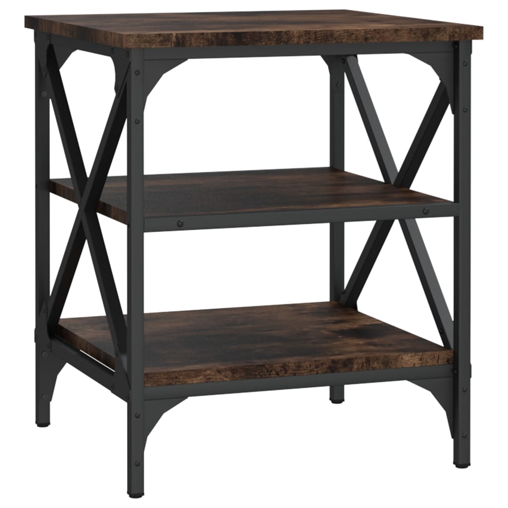 Sidebord Røkt Eik 2 stk 40x42x50 cm