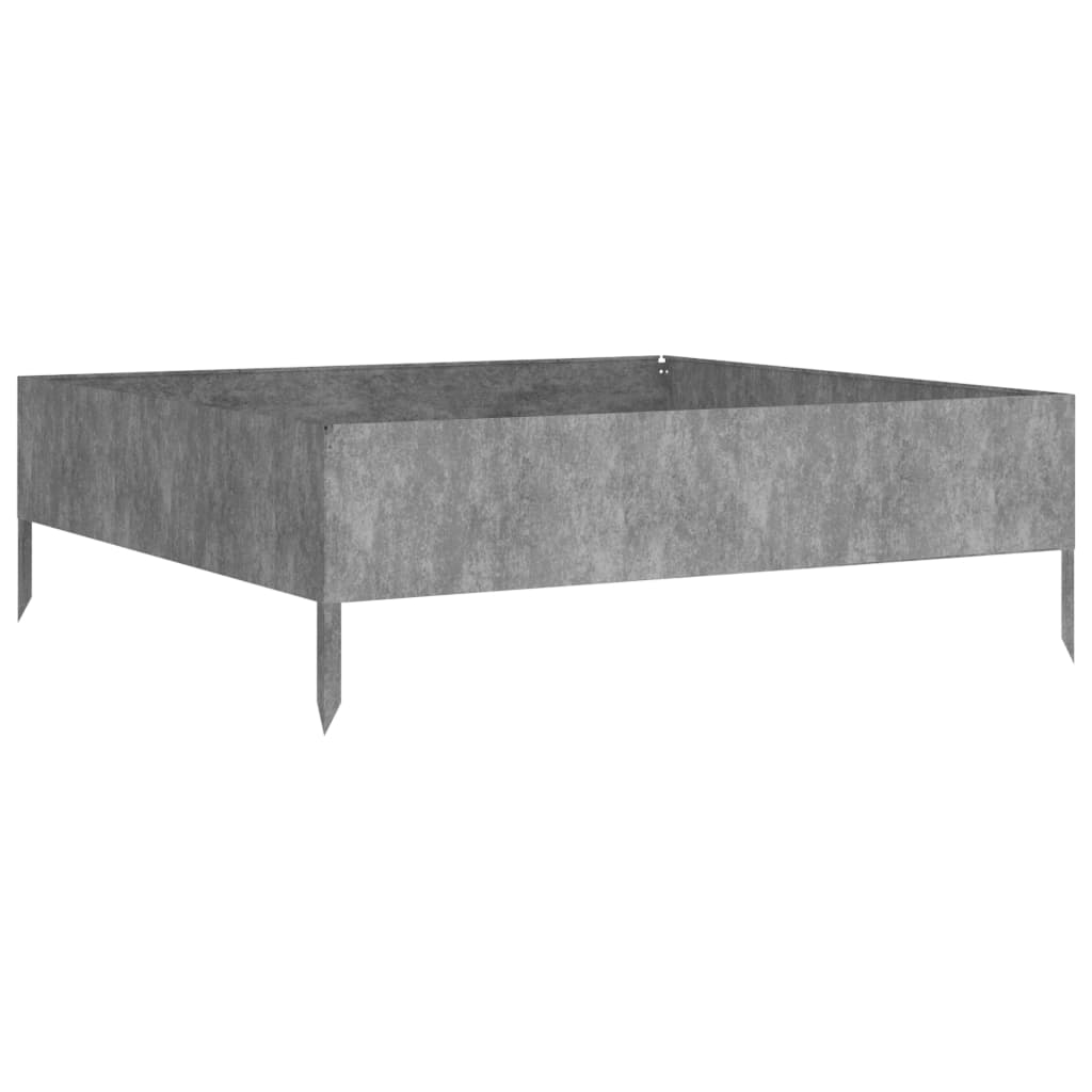Utendørs Blomsterkasse Plantekasse Metall 100x100x33,5 cm cortenstål