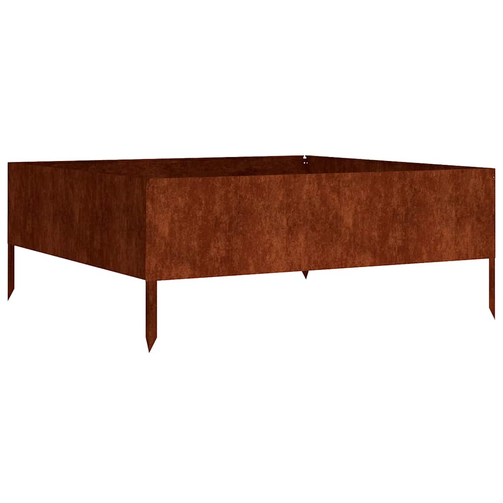 Høybed 100x100x41 cm cortenstål