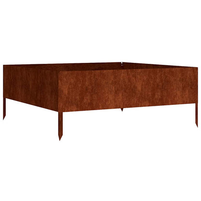 Høybed 100x100x41 cm cortenstål