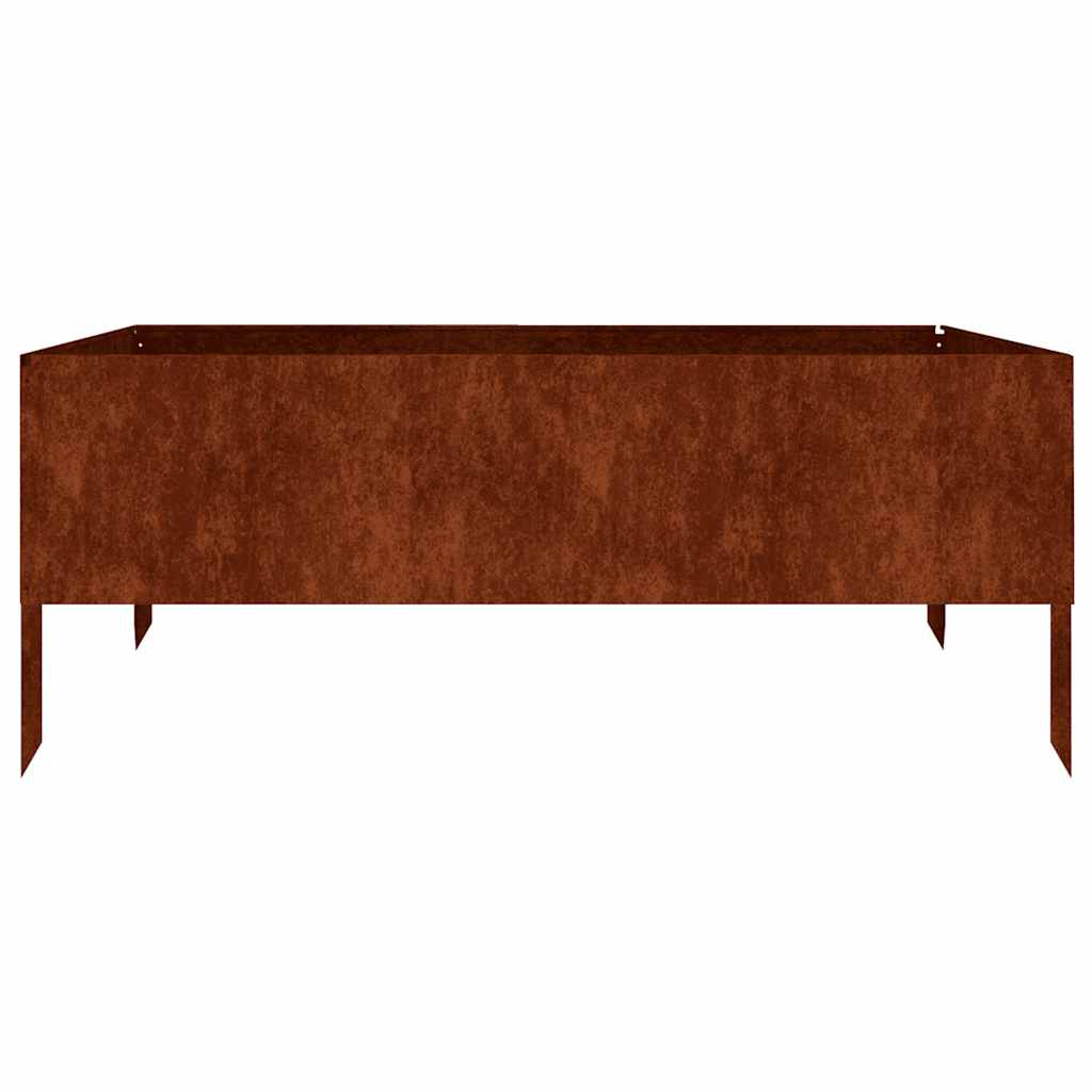 Høybed 100x100x41 cm cortenstål