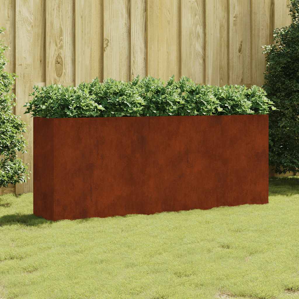 Høybed 200x40x80 cm cortenstål