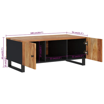 Salongbord Sofabord Tre 100x54x40 cm heltre akasie og