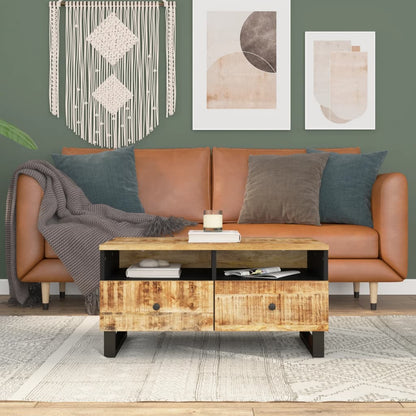 Salongbord Sofabord Tre 80x54x40 cm heltre mango og