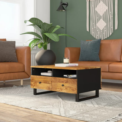 Salongbord Sofabord Tre 80x54x40 cm heltre mango og