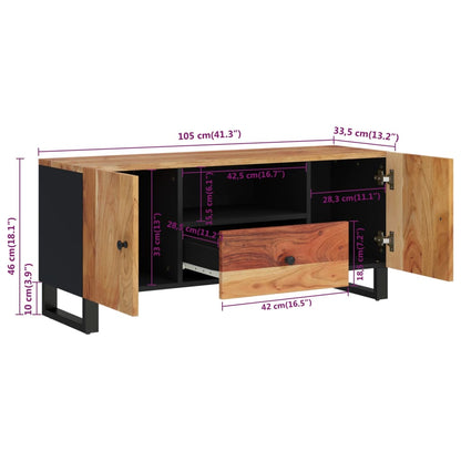 TV-Møbel Tre TV-benk 105x33,5x46 cm heltre akasie og