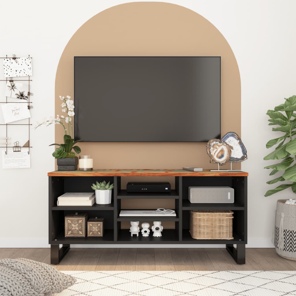 TV-Møbel Tre TV-benk 100x33x46 cm gjenvunnet heltre og