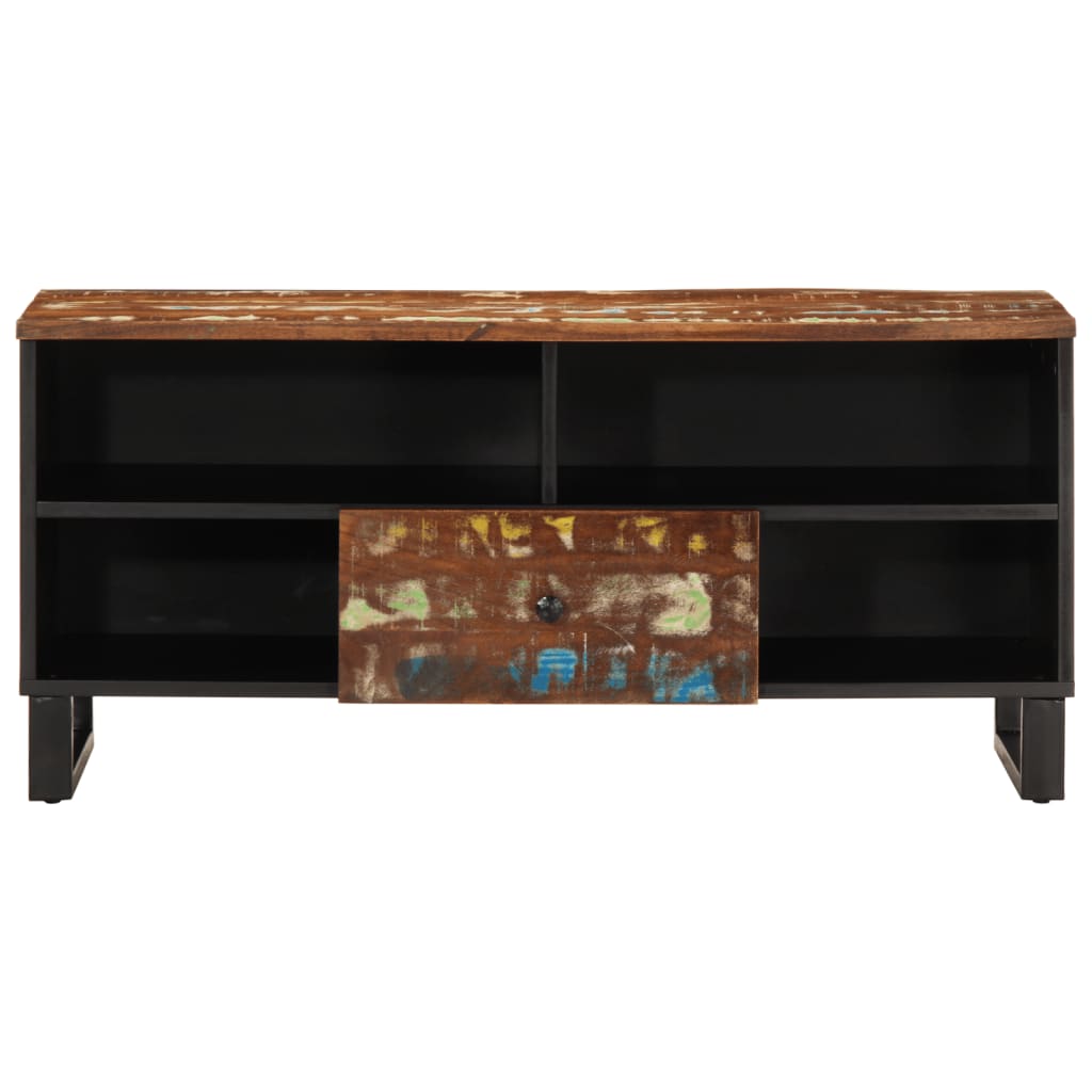 TV-Møbel Tre TV-benk 100x33x46 cm gjenvunnet heltre og