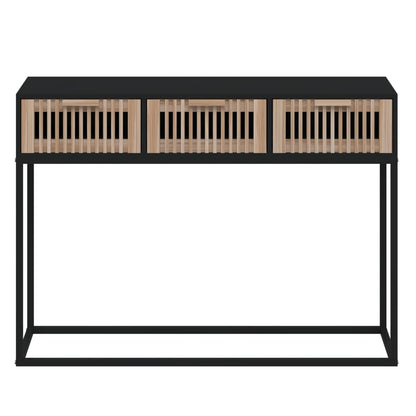 Avlastningsbord konsollbord Svart 105x30x75 cm