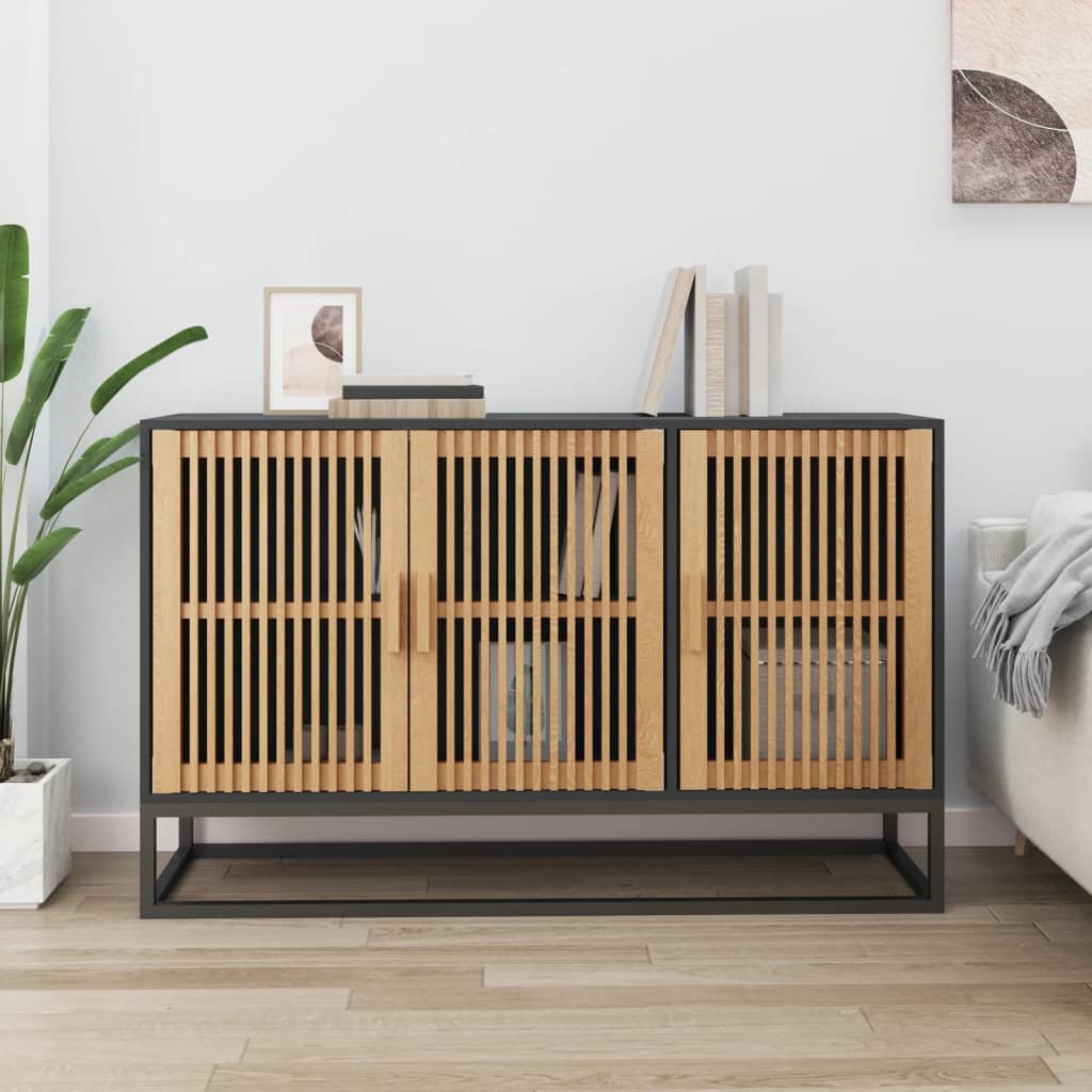 Skjenk Svart 105x30x65 cm