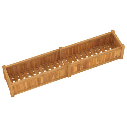Høybed 150x30x25 cm heltre teak