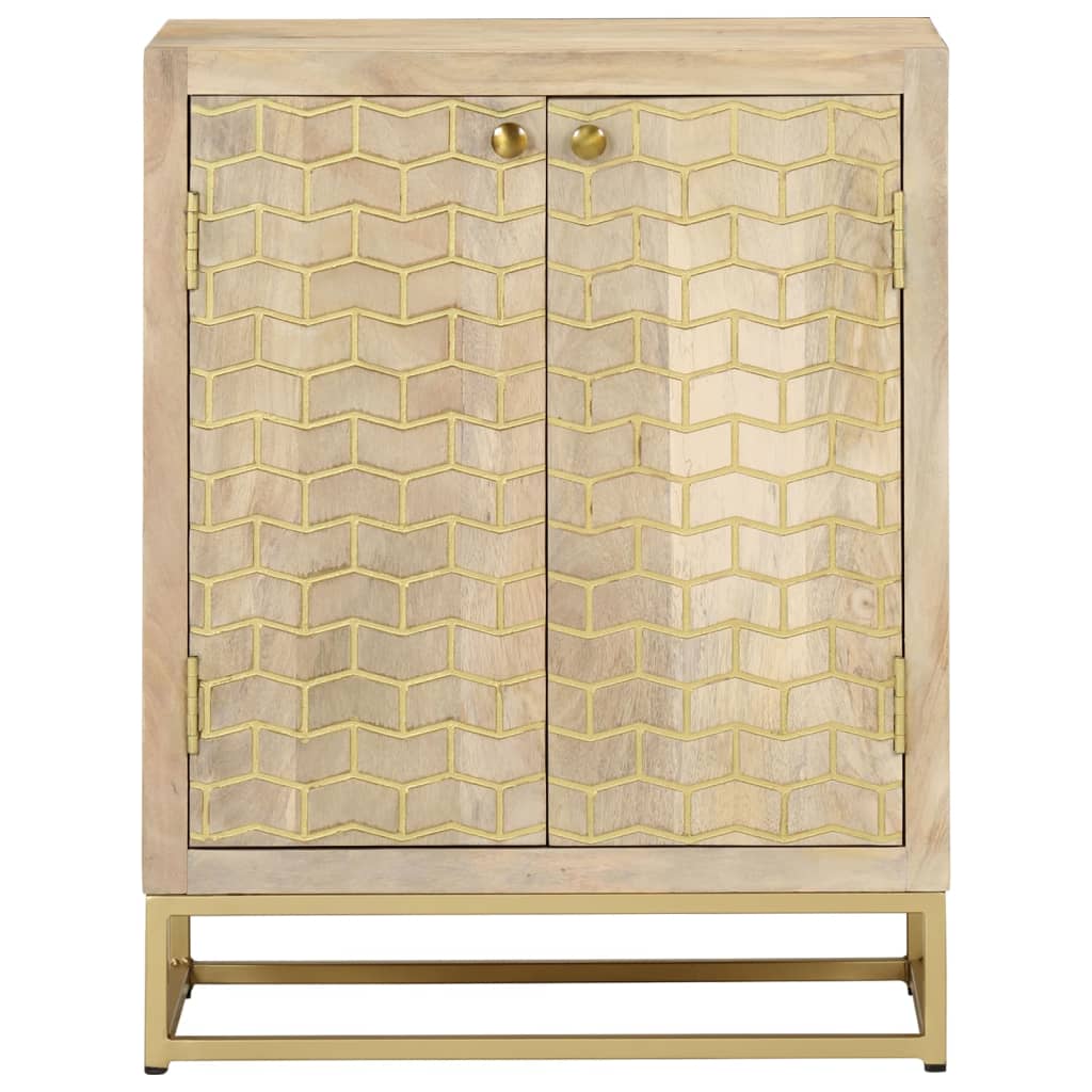 Skjenk Tre heltre mango med 2 dører 55x30x70 cm