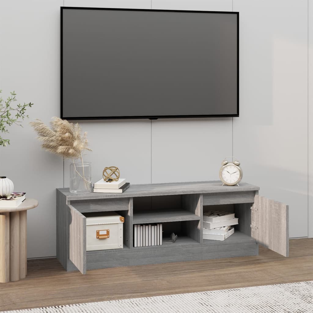 TV-Møbel Sonoma Grå TV-benk med dør 102x30x36 cm