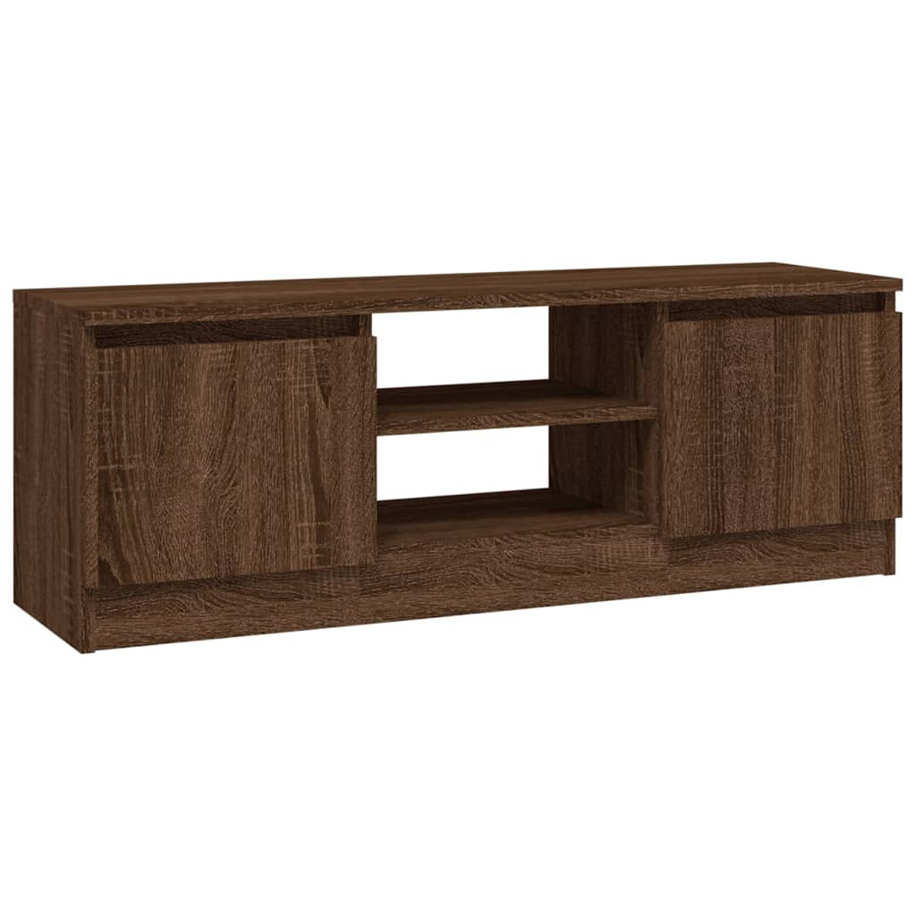 TV-Møbel Brun Eik TV-benk med dør 102x30x36 cm