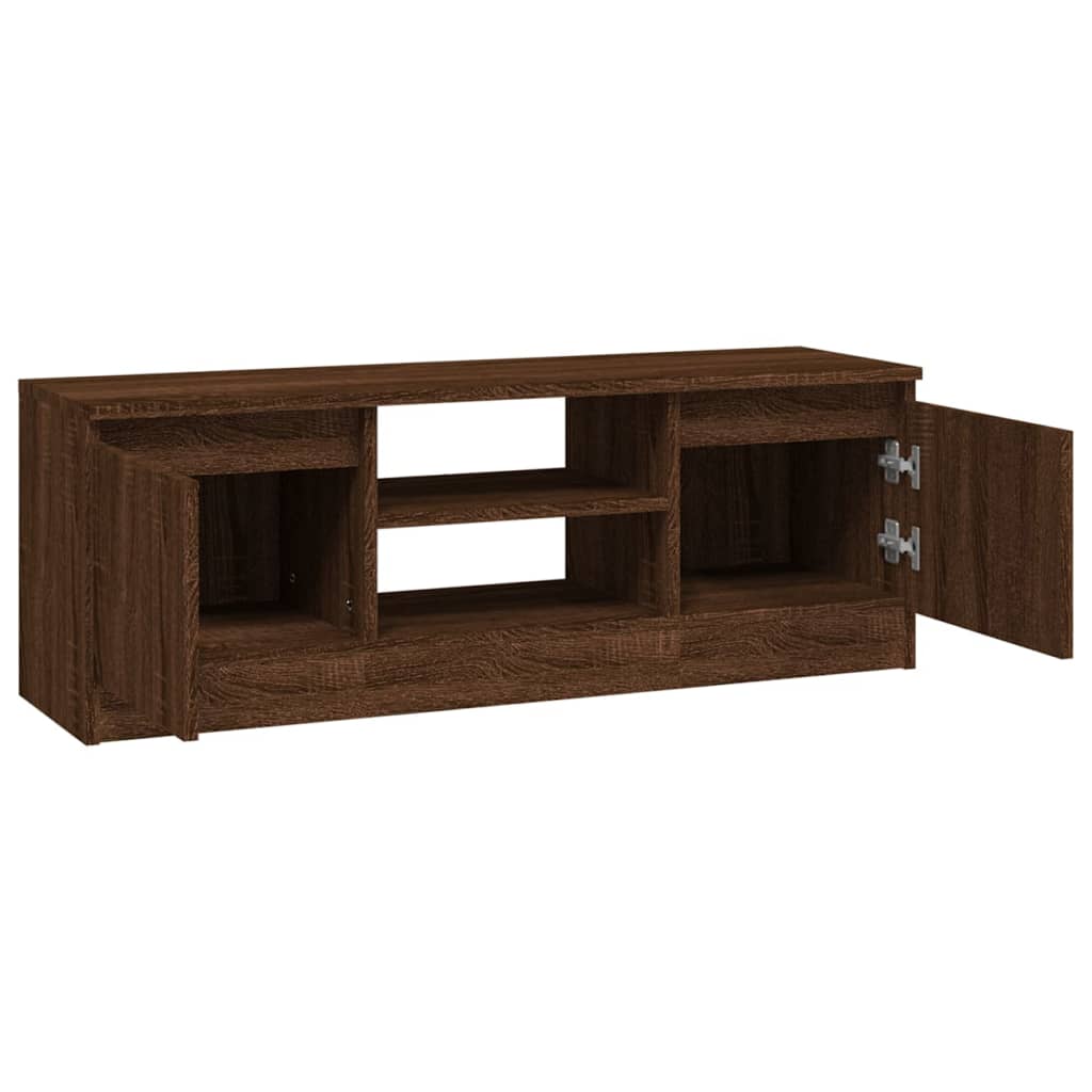 TV-Møbel Brun Eik TV-benk med dør 102x30x36 cm
