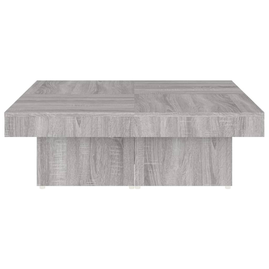 Salongbord Sofabord Sonoma Grå 90x90x28 cm