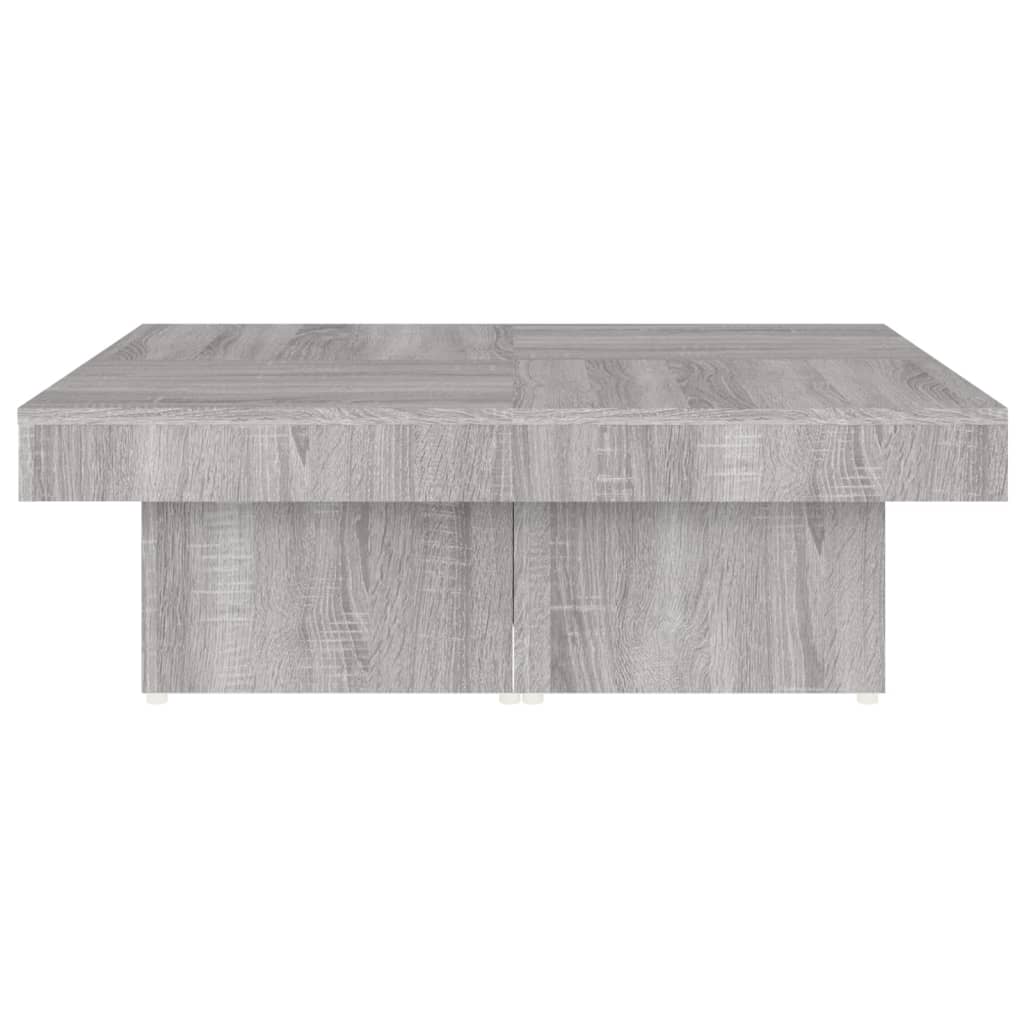 Salongbord Sofabord Sonoma Grå 90x90x28 cm