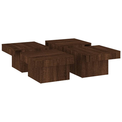 Salongbord Sofabord Brun Eik 90x90x28 cm