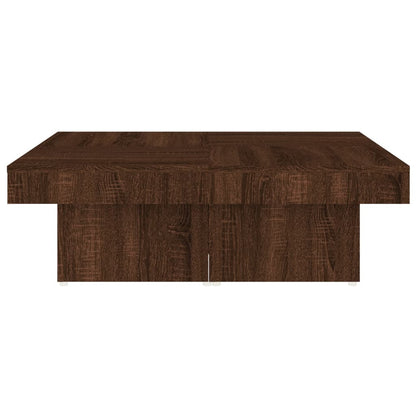 Salongbord Sofabord Brun Eik 90x90x28 cm
