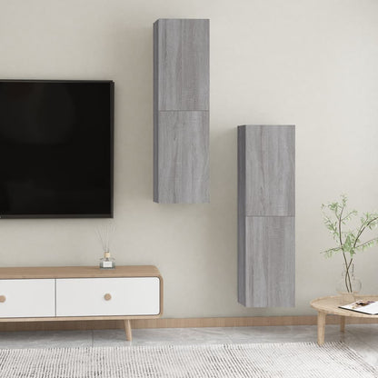 TV-Møbel Sonoma Grå Tv-benker 2 stk 30,5x30x110 cm