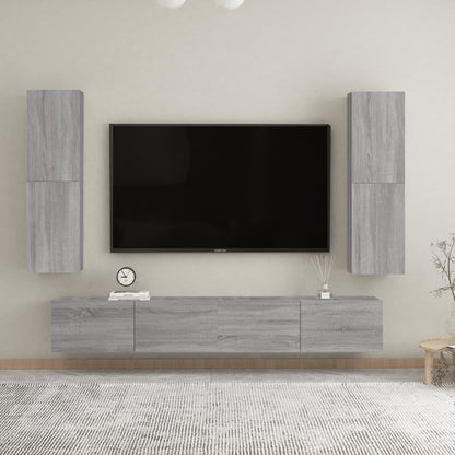 TV-Møbel Sonoma Grå Tv-benker 2 stk 30,5x30x110 cm