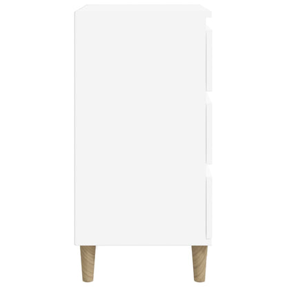 Nattbord Sengbord Hvit 40x35x70 cm